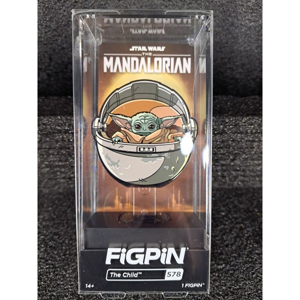 FiGPiN Disney Enamel Pin‎ Star Wars The Mandalorian Child #578 Boxed Sealed